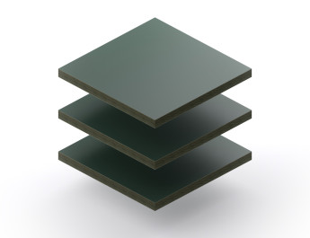 Trespa Izeon Varitop 6 mm Dennegroen RAL 6009