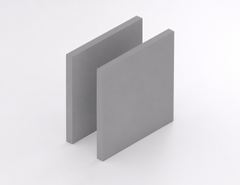Hard PVC 3 mm grijs RAL 7011