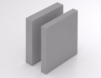 Hard PVC 10 mm grijs RAL 7011