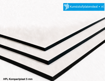 HPL kompact plaat Wit Glad 5 mm RAL 9010