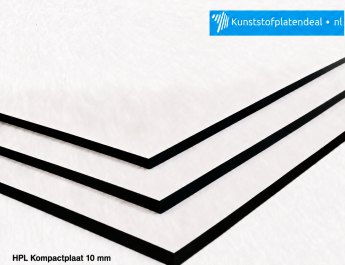 HPL kompact plaat Wit Glad 10 mm RAL 9010
