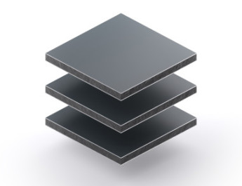 Alupanel 3 mm grijs RAL 7016 mat/glans