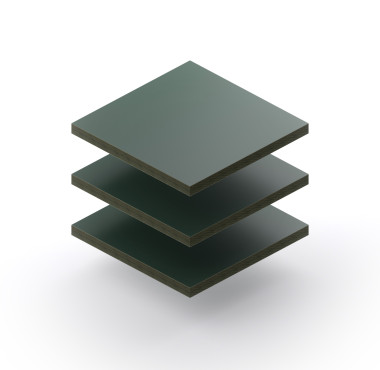Trespa Izeon Varitop 6 mm Dennegroen RAL 6009