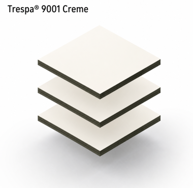 Trespa Izeon Varitop 6 mm Creme RAL 9001