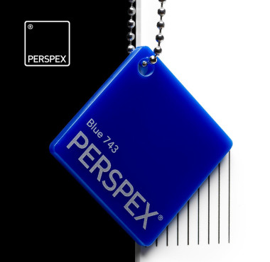 Perspex® Acrylaat GS Blauw 743 / 3 mm