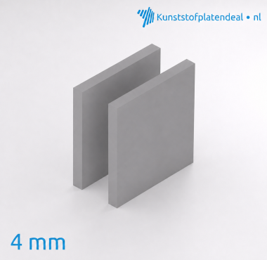 Hard PVC 4 mm grijs RAL 7011