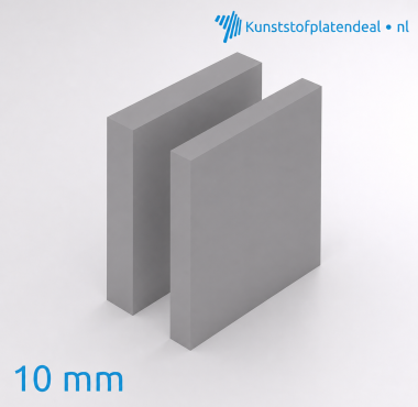 Hard PVC 10 mm grijs RAL 7011