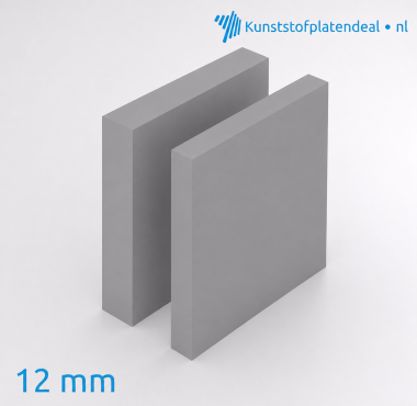 Hard PVC 12 mm grijs RAL 7011