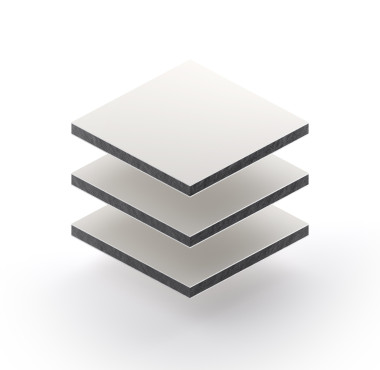 ACP Kleur Wit 9003 mat/mat : 6 mm