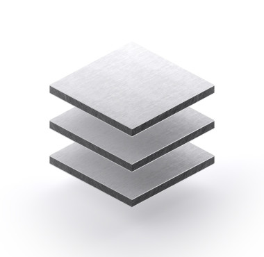 Alupanel 3 mm zilver RAL 9006 mat/glans