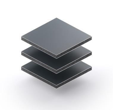 Alupanel 3 mm grijs RAL 7016 mat/glans